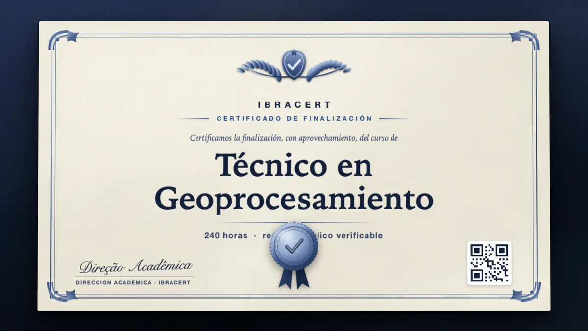 Portada del curso Técnico en Geoprocesamiento