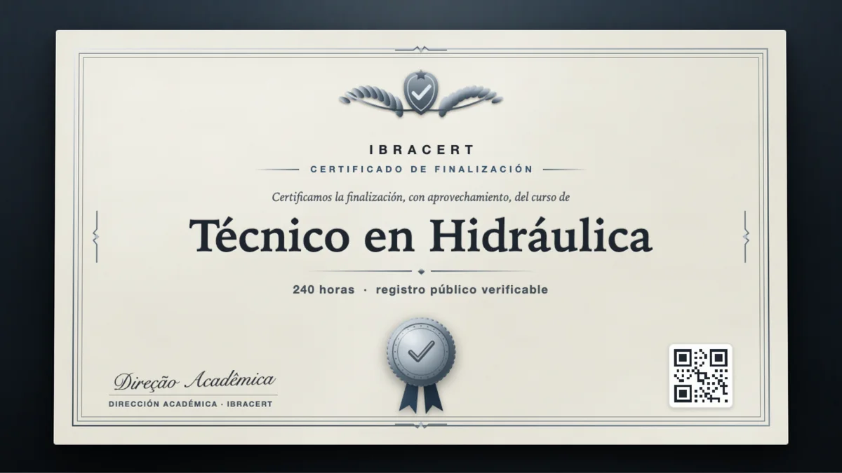 Portada del curso Técnico en Hidráulica