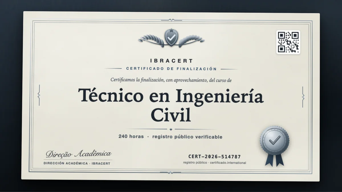 Portada del curso Técnico en Ingeniería Civil