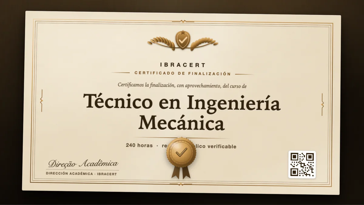 Portada del curso Técnico en Ingeniería Mecánica