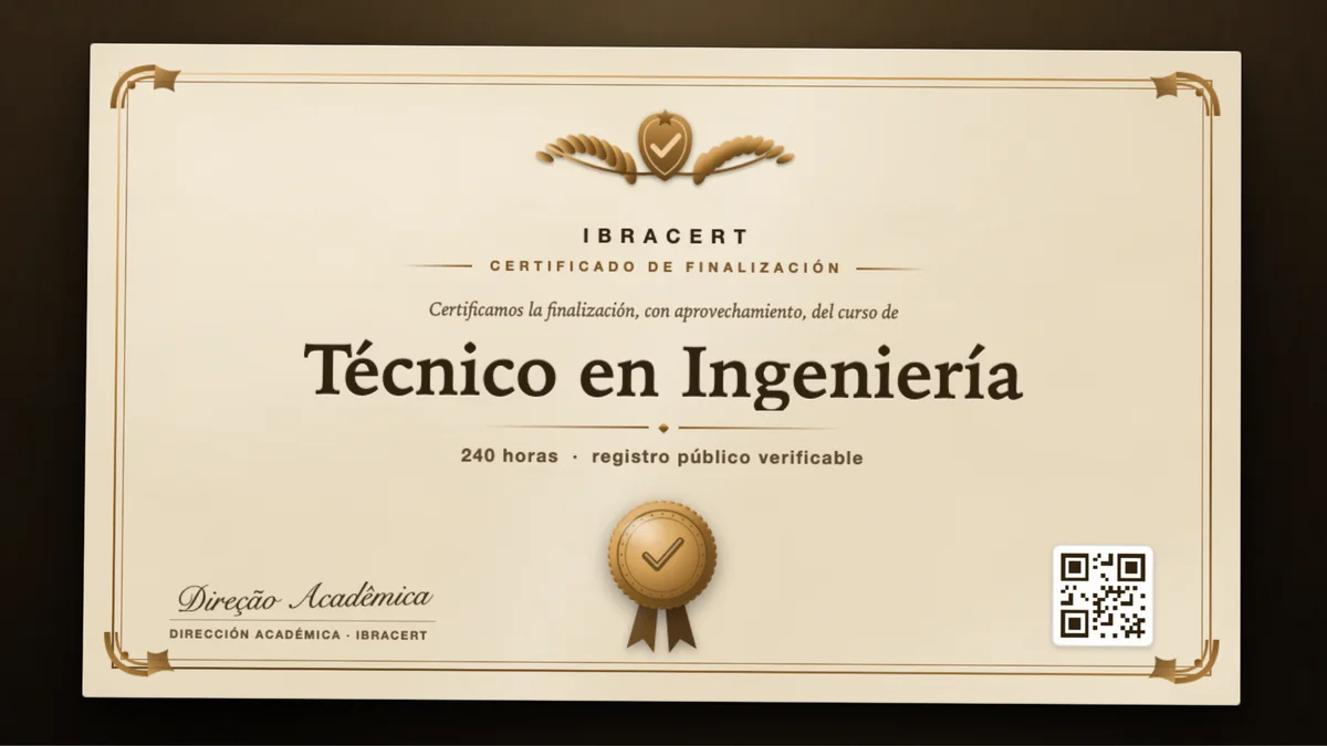 Portada del curso Técnico en Ingeniería