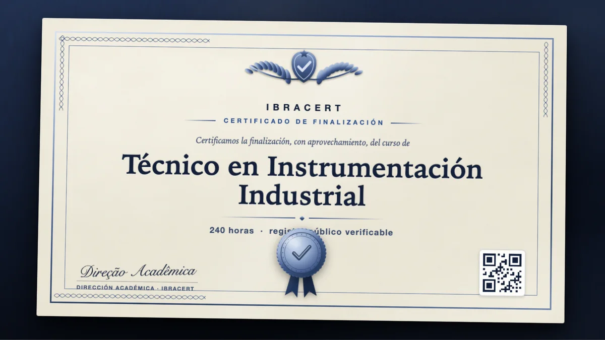 Portada del curso Técnico en Instrumentación Industrial