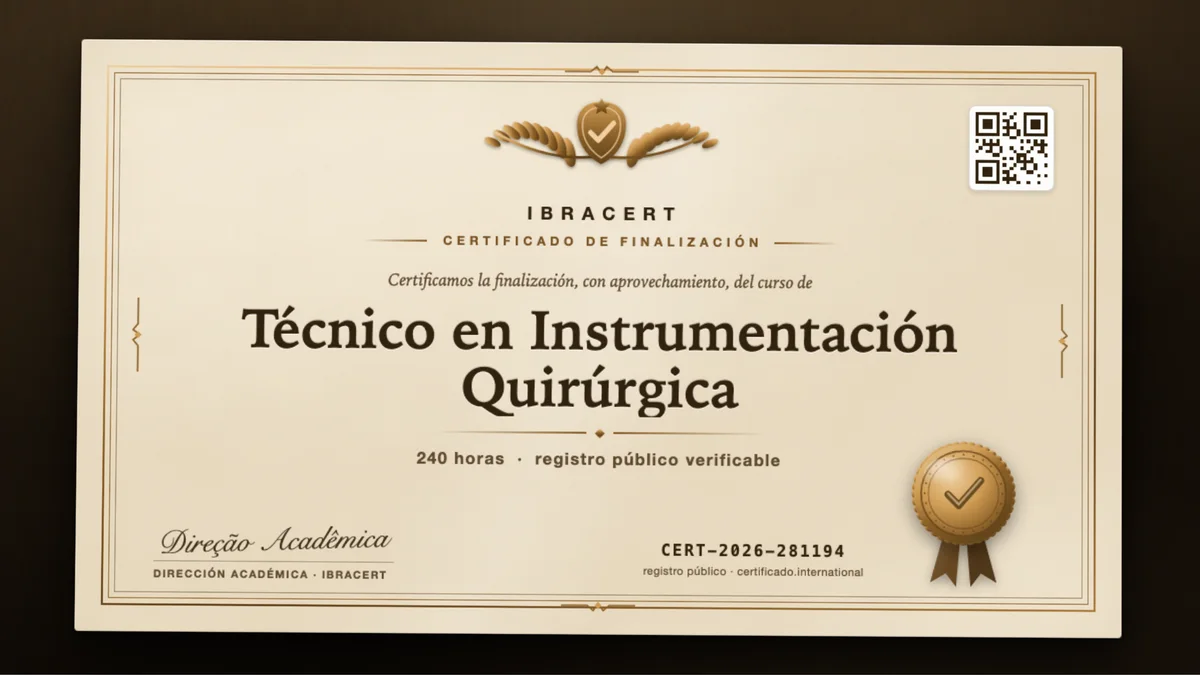 Portada del curso Técnico en Instrumentación Quirúrgica
