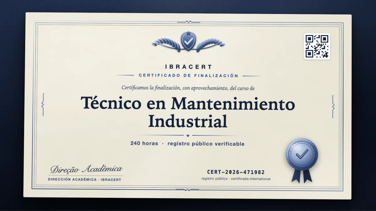 Portada del curso Técnico en Mantenimiento Industrial