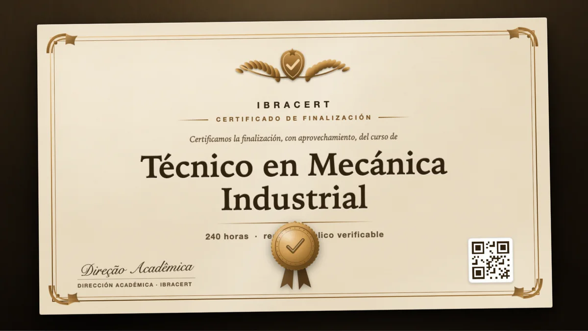 Portada del curso Técnico en Mecánica Industrial