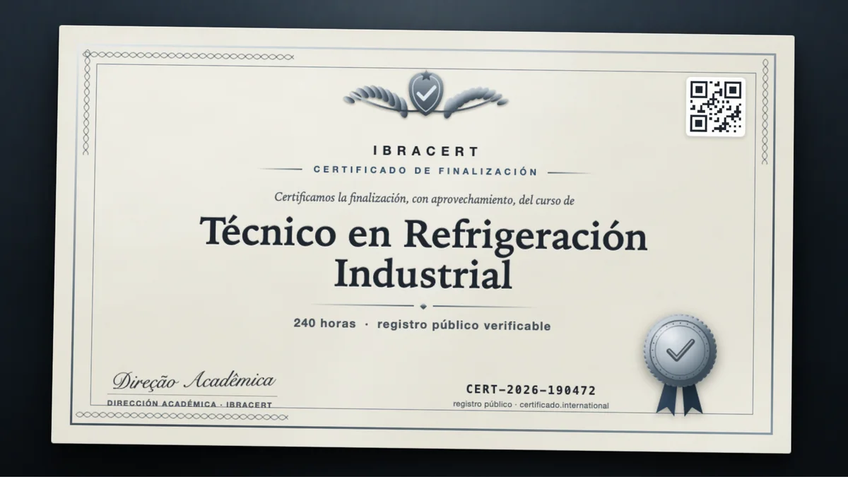 Portada del curso Técnico en Refrigeración Industrial