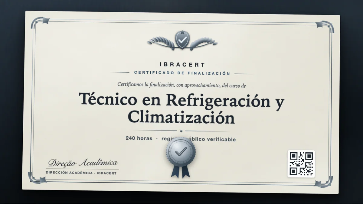 Portada del curso Técnico en Refrigeración y Climatización