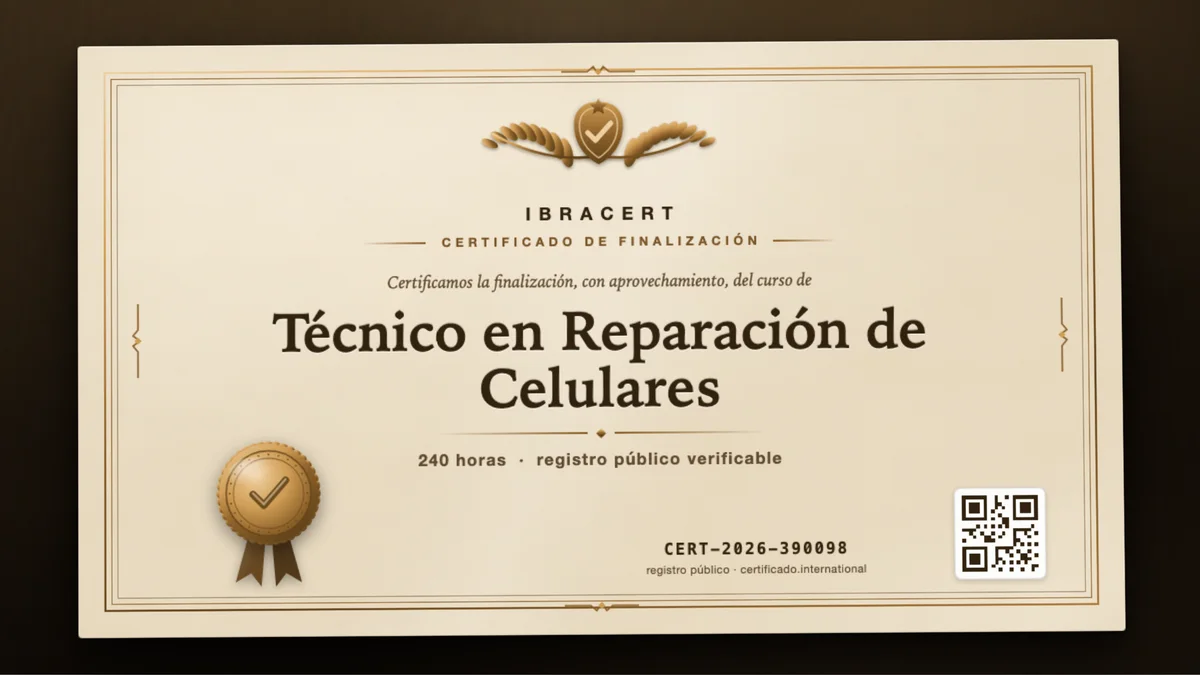 Portada del curso Técnico en Reparación de Celulares