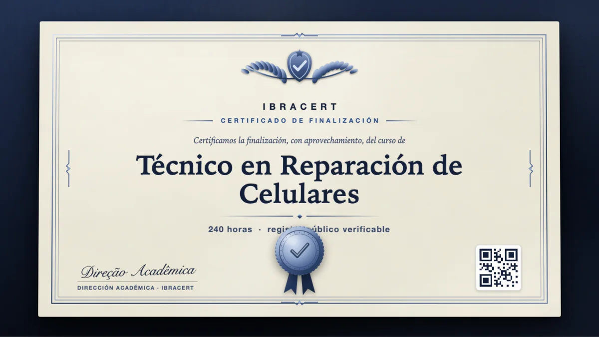 Portada del curso Técnico en Reparación de Celulares
