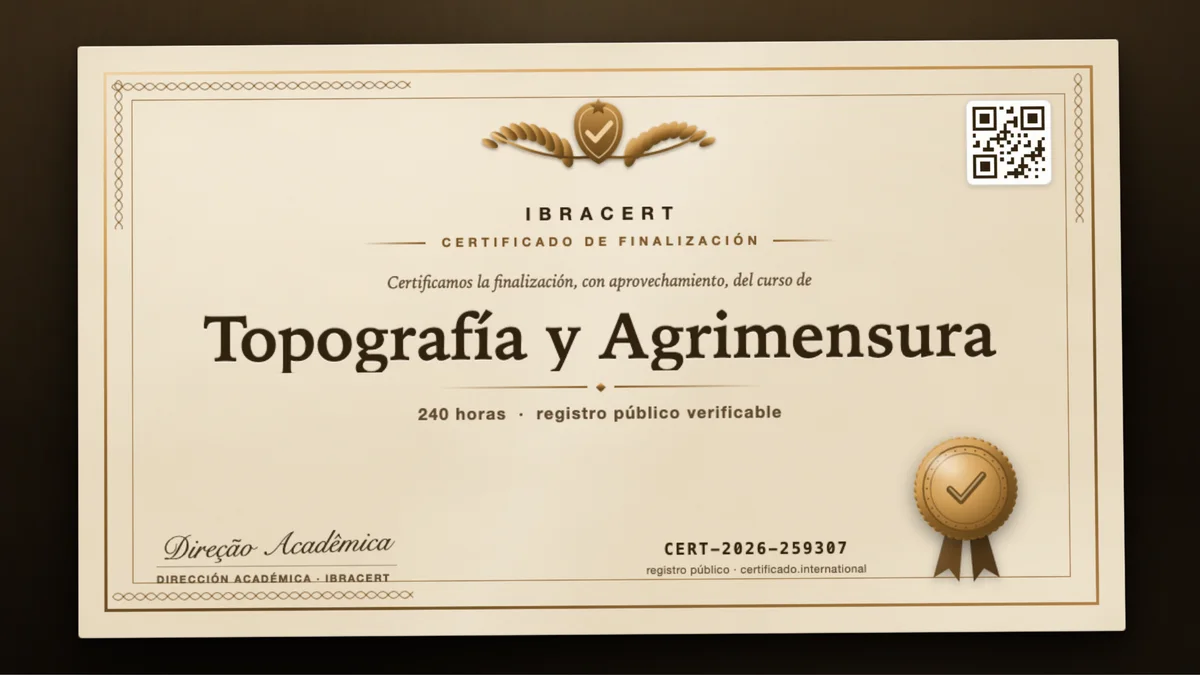 Portada del curso Topografía y Agrimensura