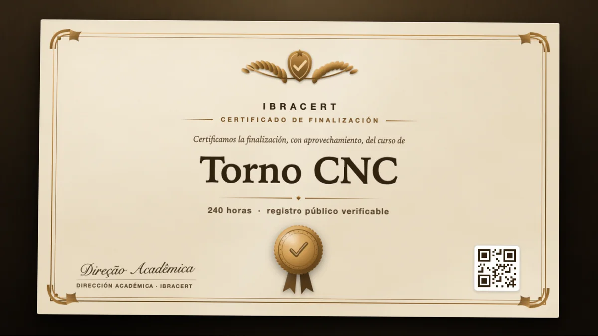 Portada del curso Torno CNC