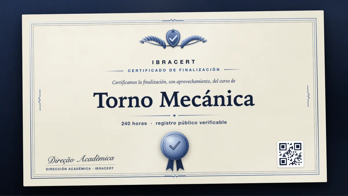 Portada del curso Torno Mecánica
