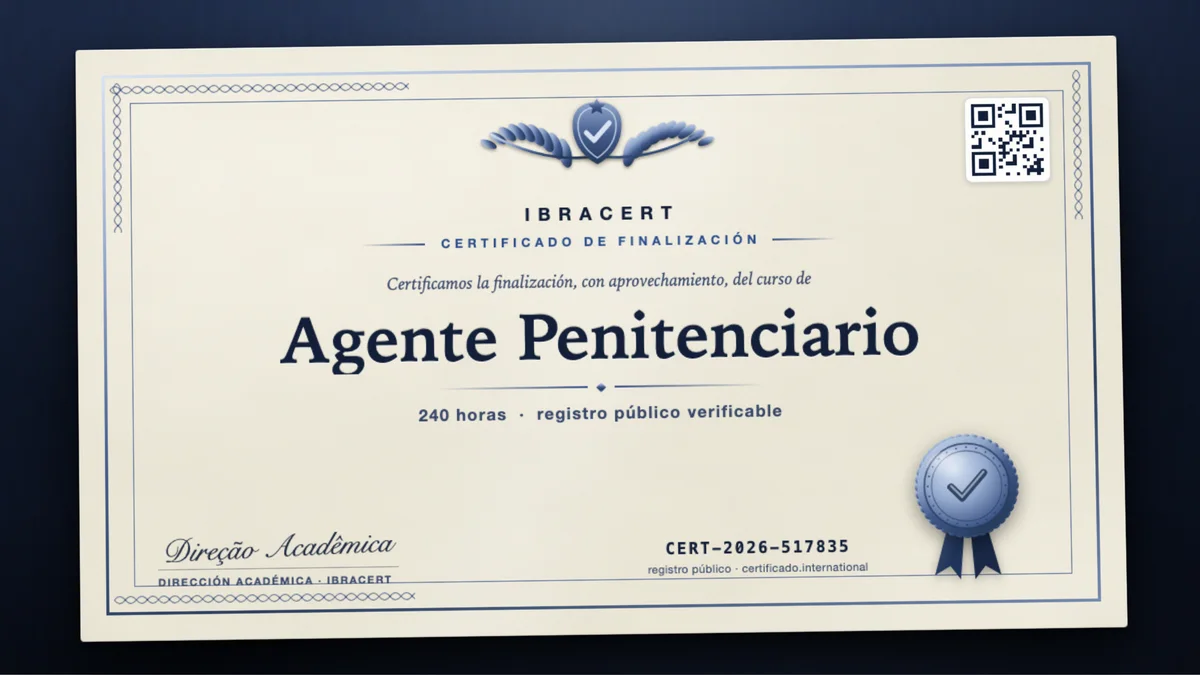 Portada del curso Agente Penitenciario
