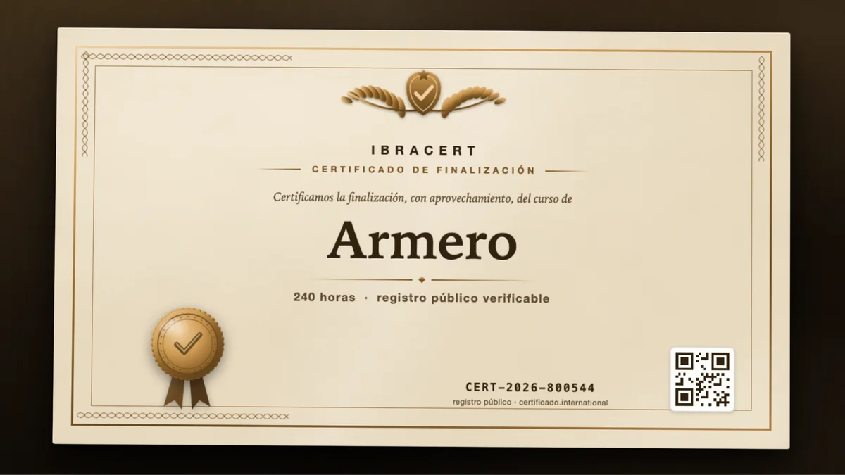 Portada del curso Armero