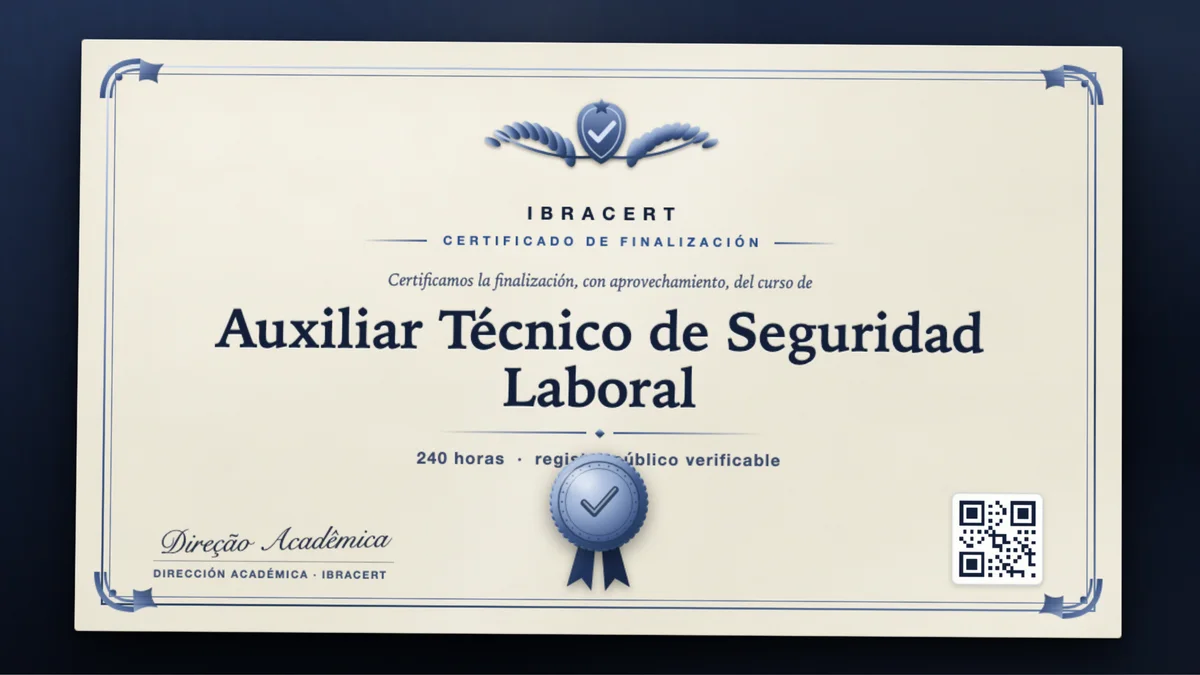 Portada del curso Auxiliar Técnico de Seguridad Laboral