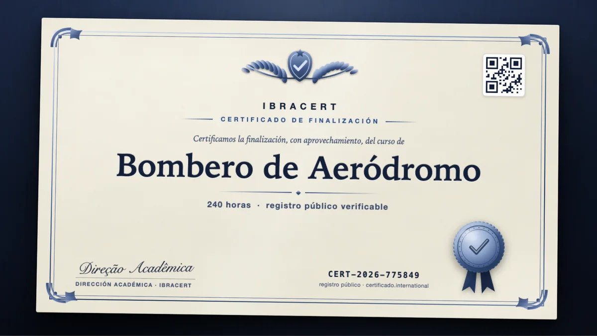 Portada del curso Bombero de Aeródromo