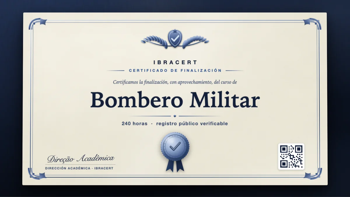 Portada del curso Bombero Militar
