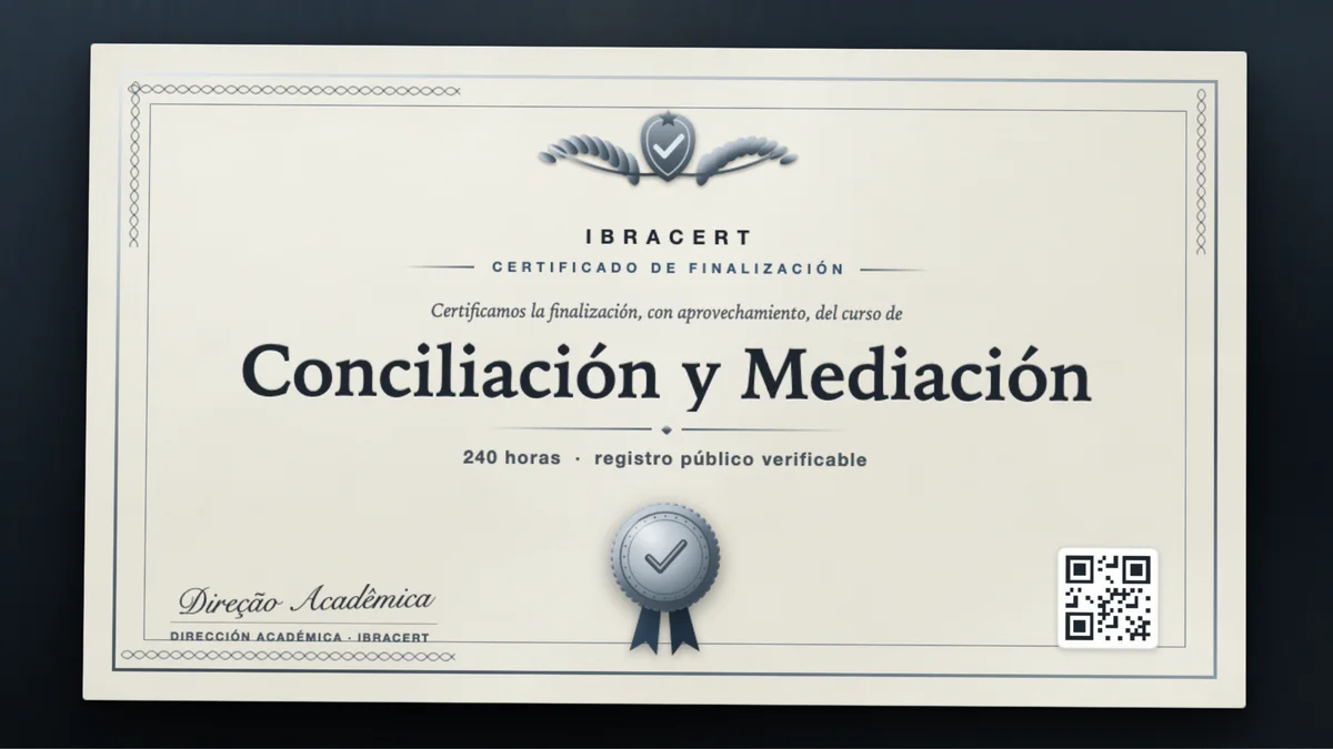 Portada del curso Conciliación y Mediación