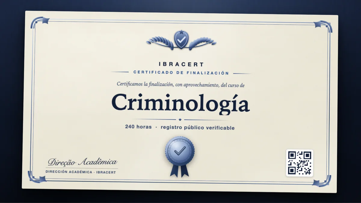 Portada del curso Criminología