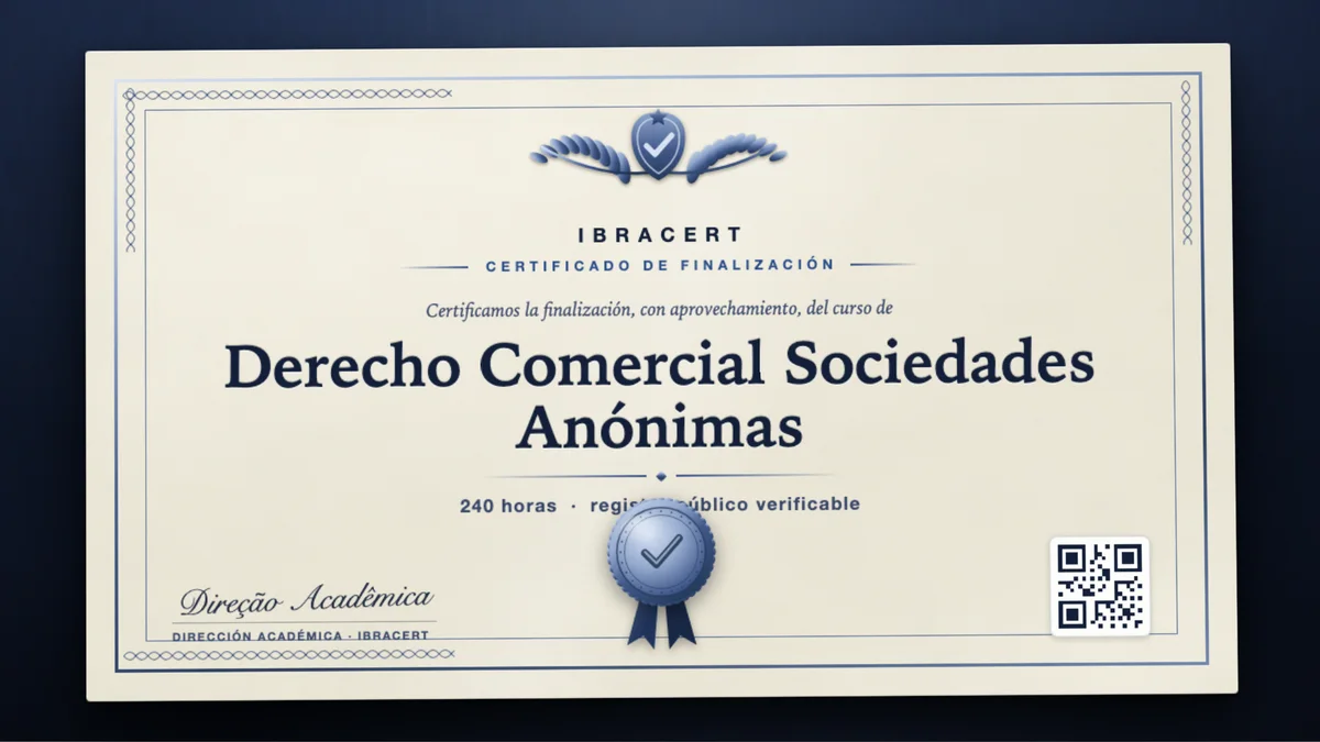 Portada del curso Derecho Comercial Sociedades Anónimas