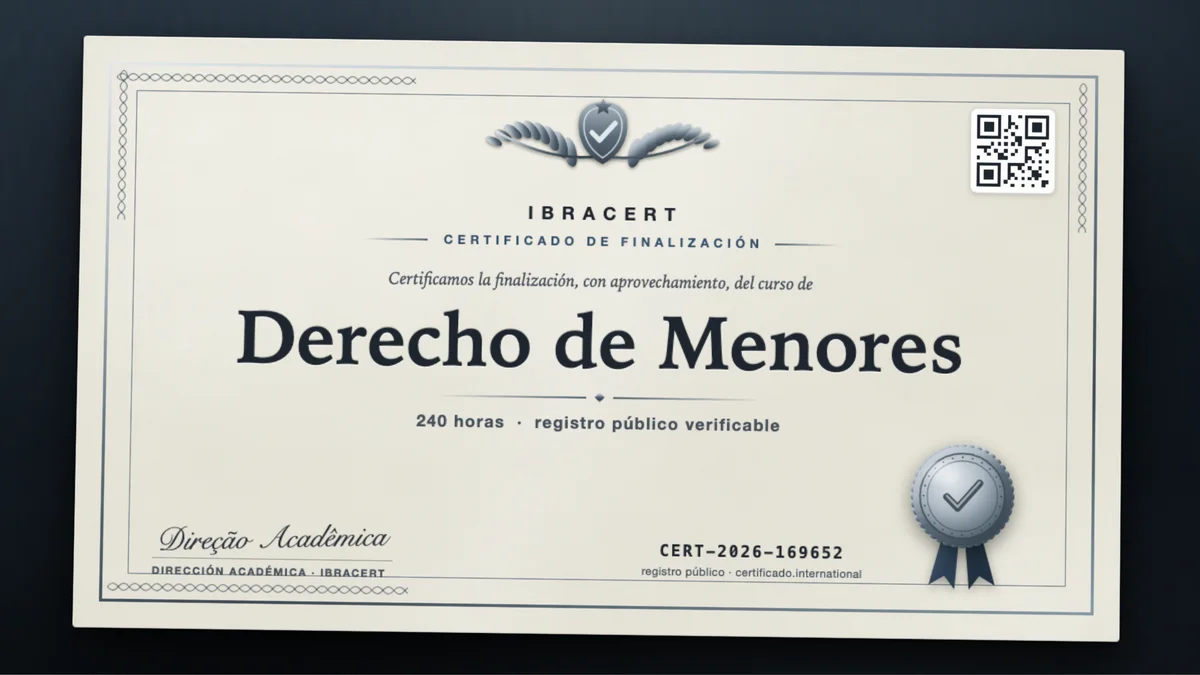 Portada del curso Derecho de Menores
