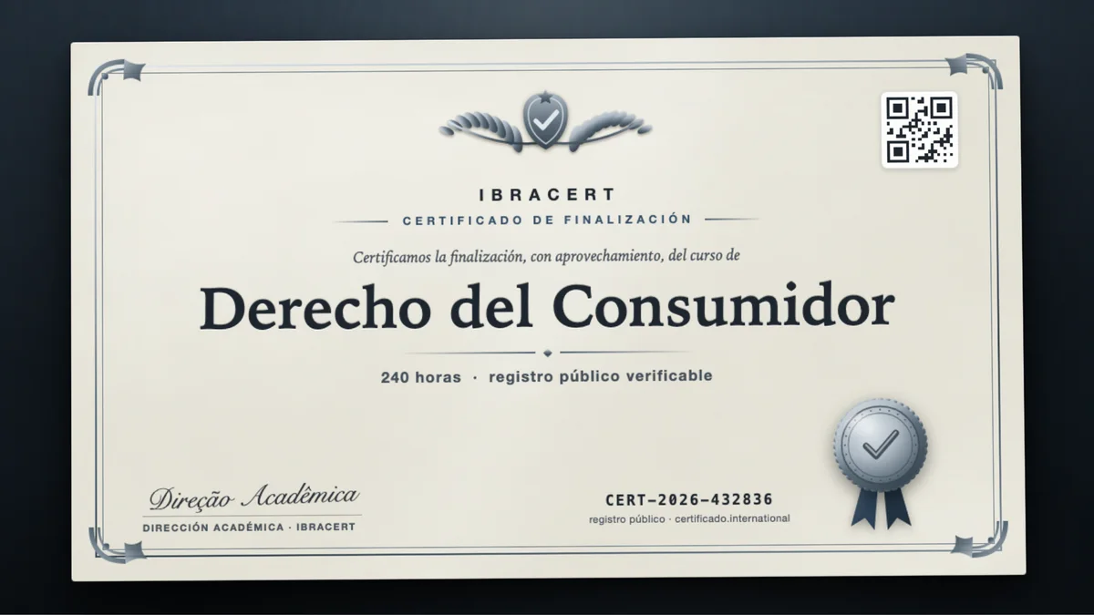 Portada del curso Derecho del Consumidor