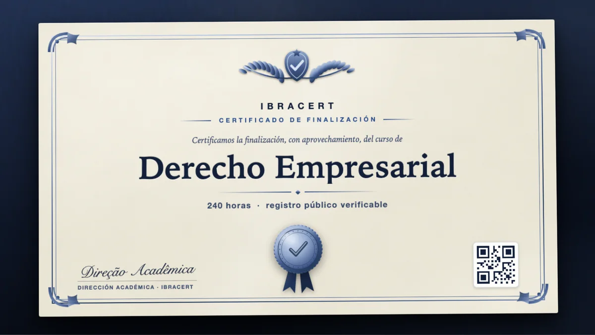 Portada del curso Derecho Empresarial