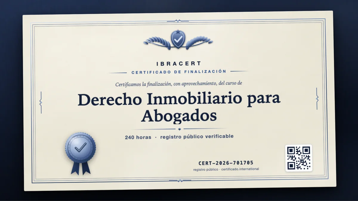 Portada del curso Derecho Inmobiliario para Abogados