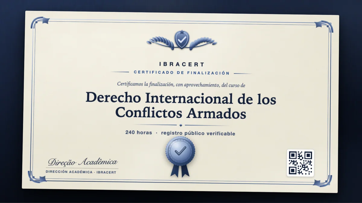 Portada del curso Derecho Internacional de los Conflictos Armados