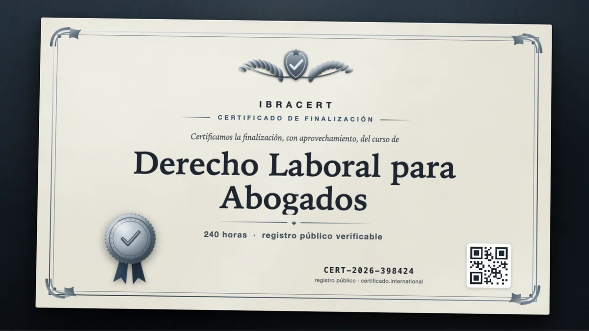 Portada del curso Derecho Laboral para Abogados
