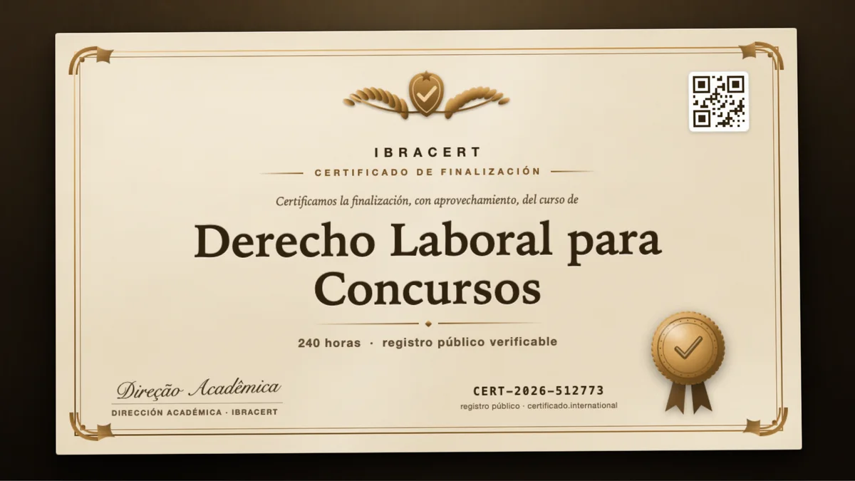 Portada del curso Derecho Laboral para Concursos