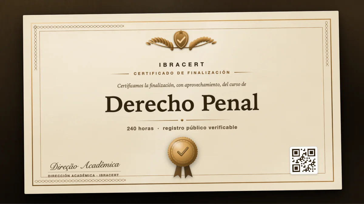 Portada del curso Derecho Penal