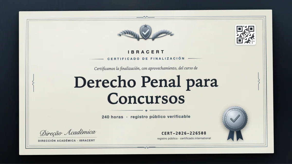 Portada del curso Derecho Penal para Concursos