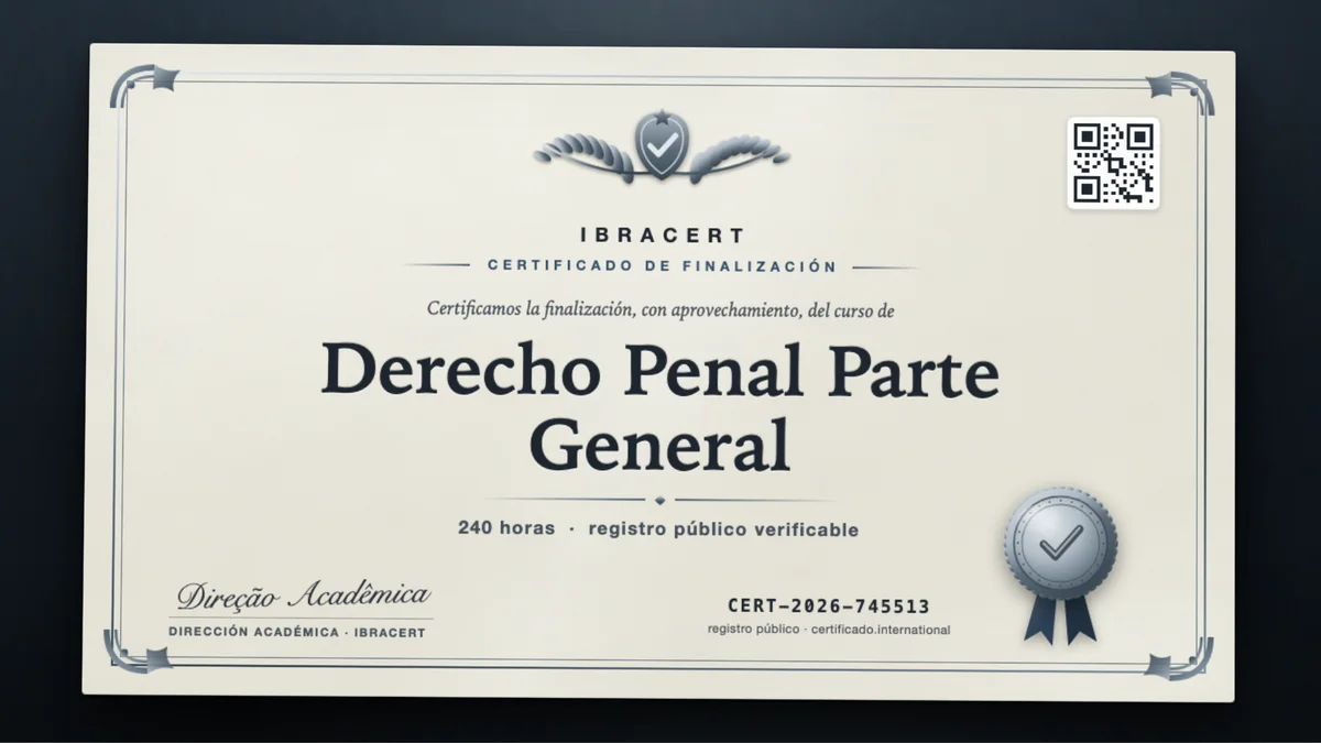 Portada del curso Derecho Penal Parte General