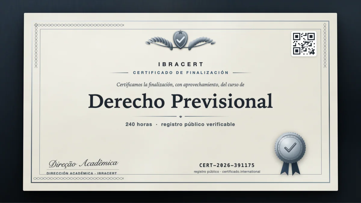 Portada del curso Derecho Previsional