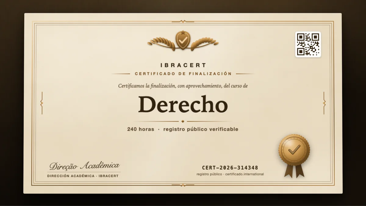 Portada del curso Derecho
