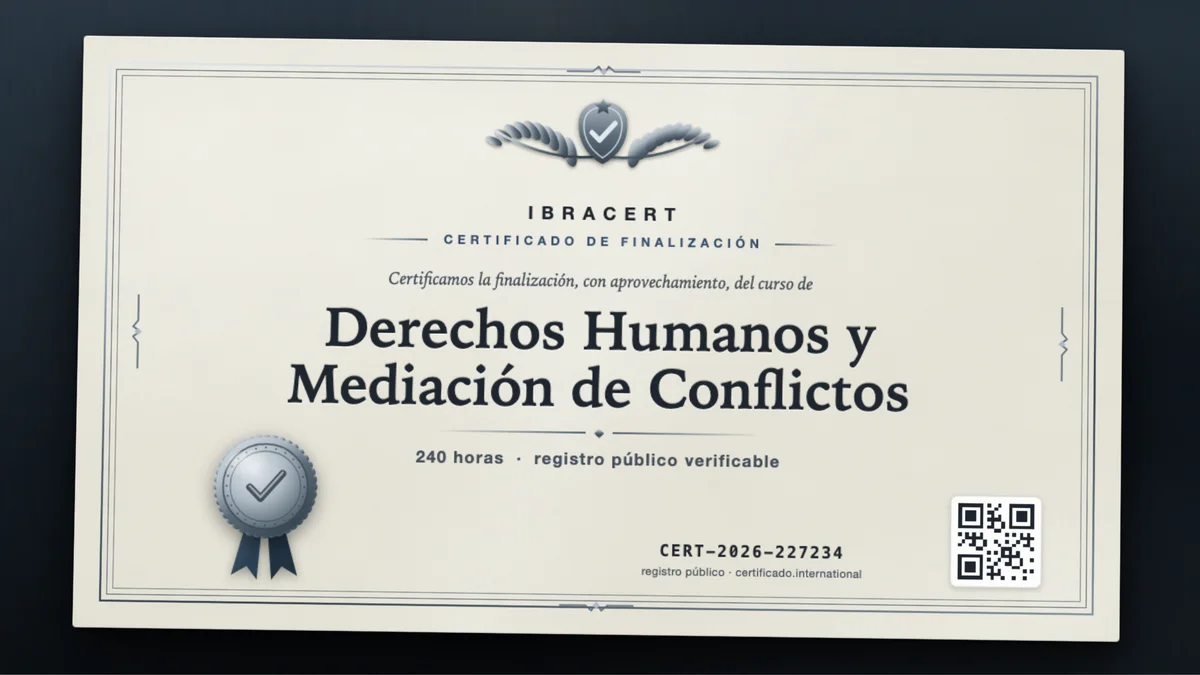 Portada del curso Derechos Humanos y Mediación de Conflictos