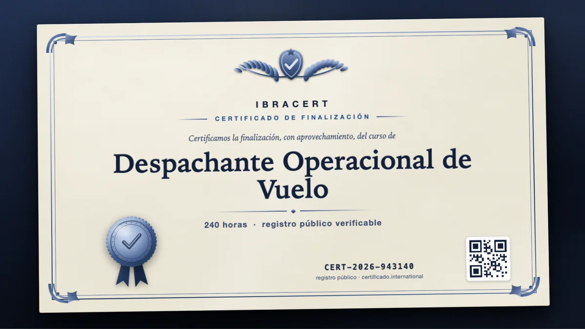 Portada del curso Despachante Operacional de Vuelo