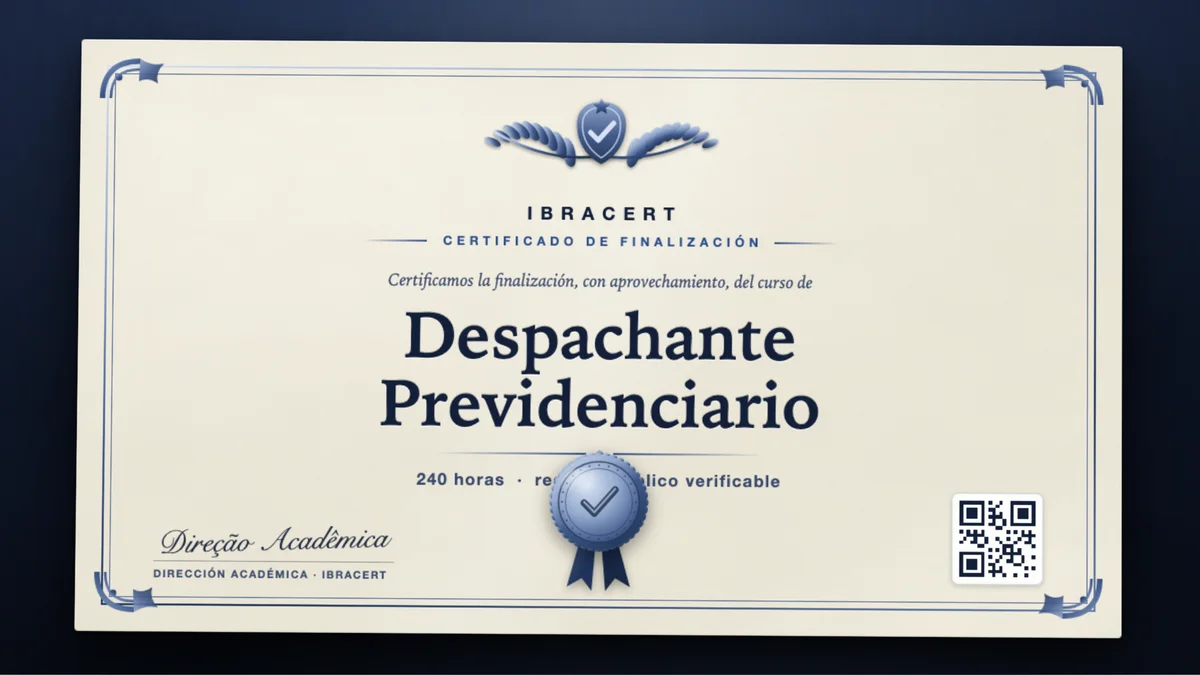 Portada del curso Despachante Previdenciario