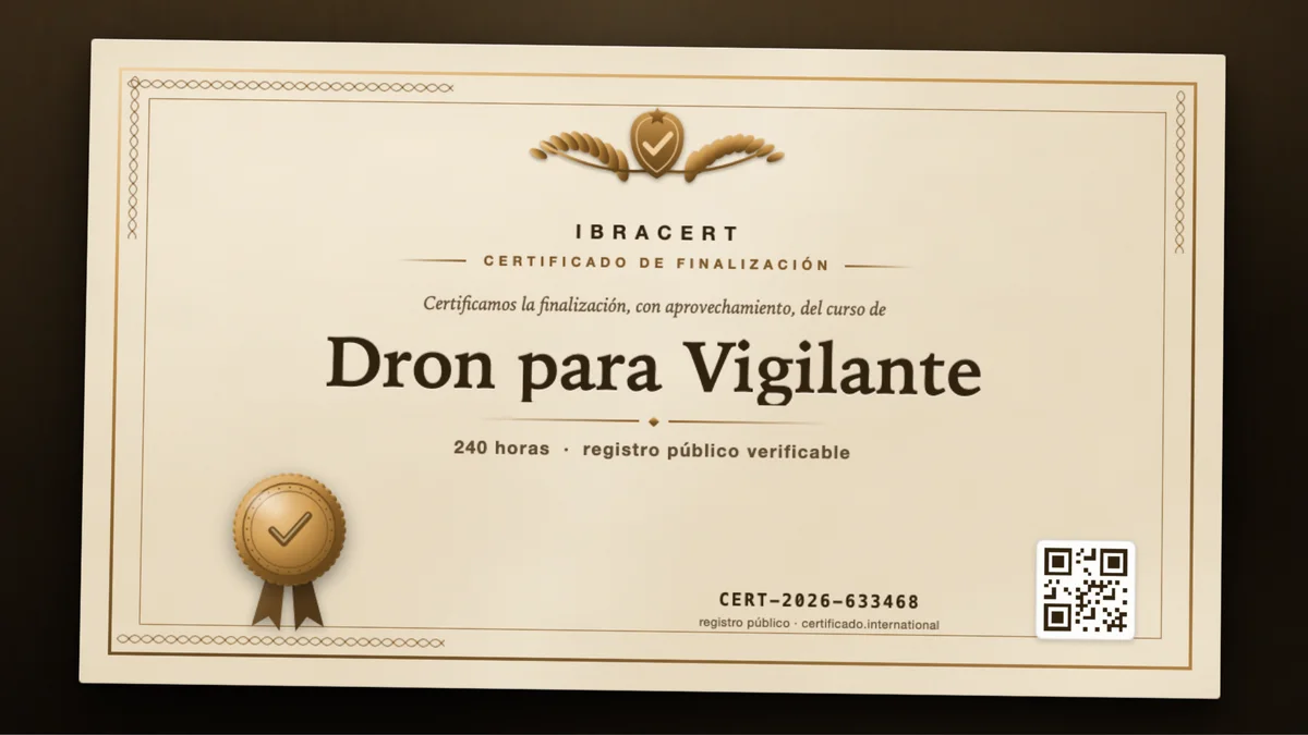 Portada del curso Dron para Vigilante