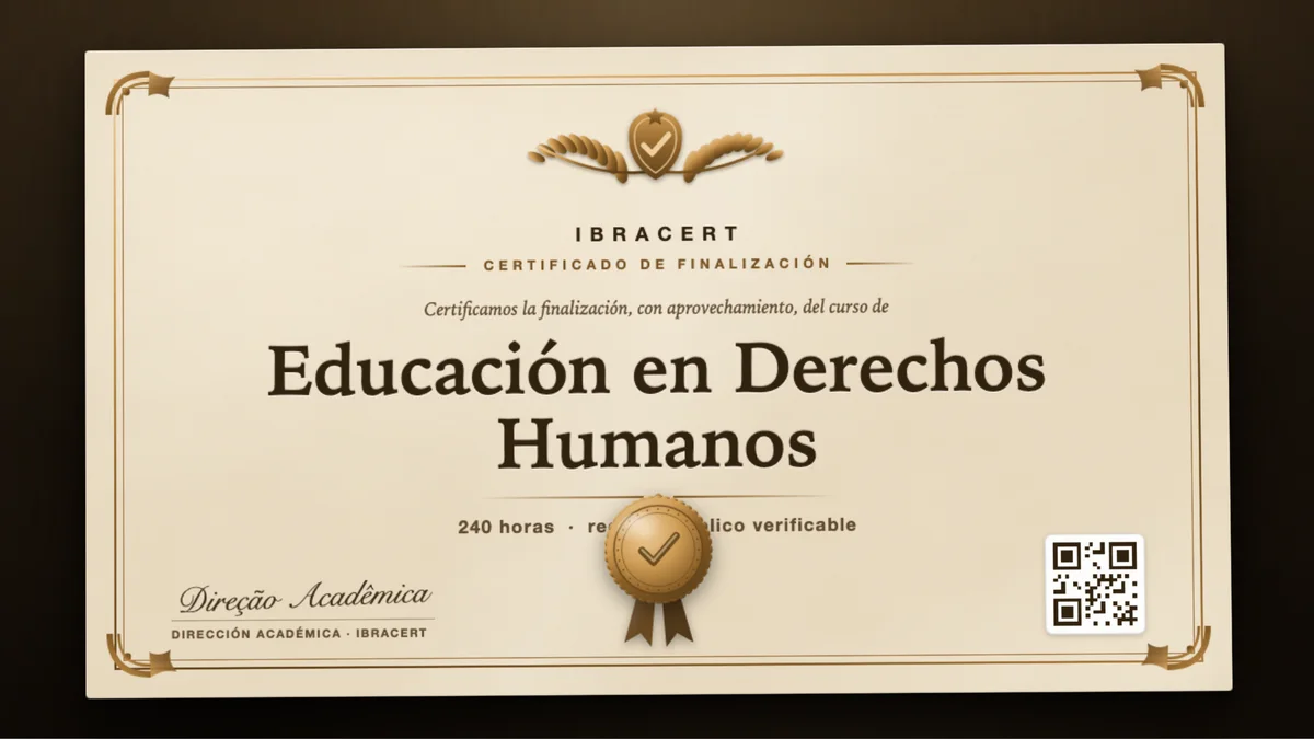 Portada del curso Educación en Derechos Humanos