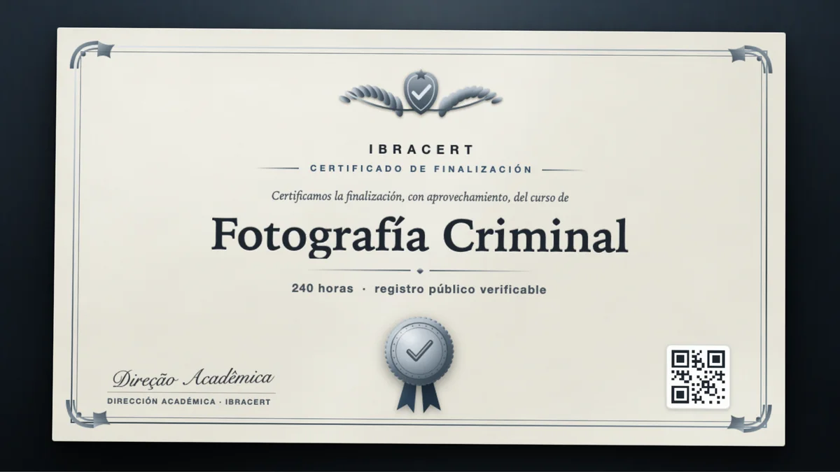 Portada del curso Fotografía Criminal