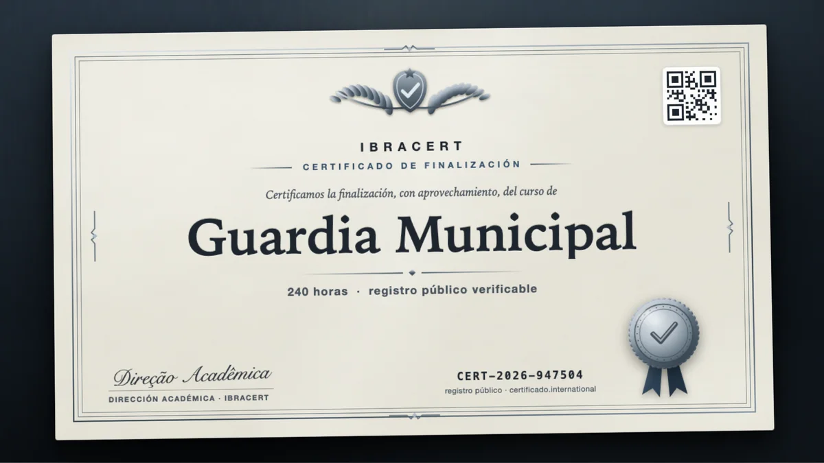 Portada del curso Guardia Municipal