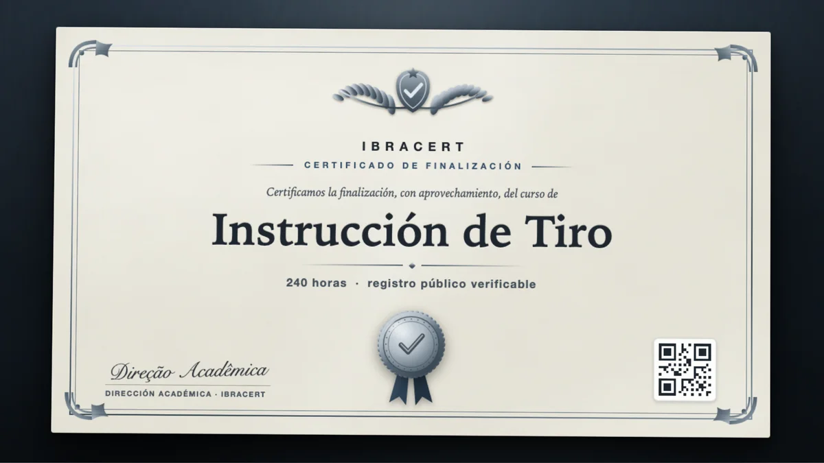 Portada del curso Instrucción de Tiro