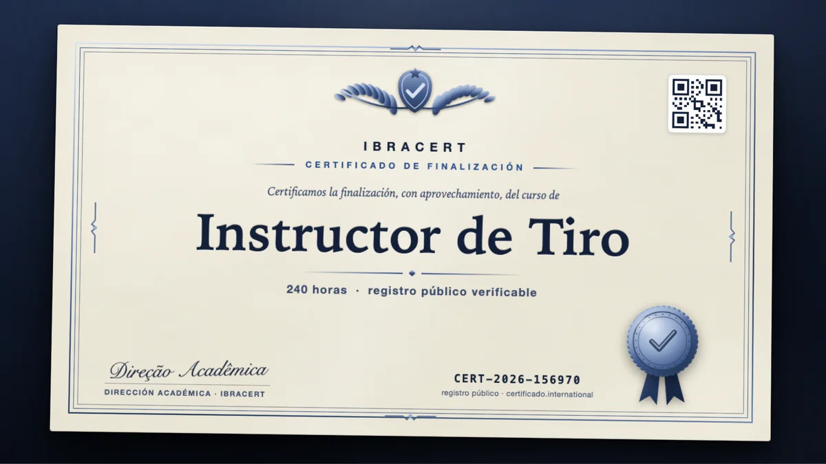 Portada del curso Instructor de Tiro