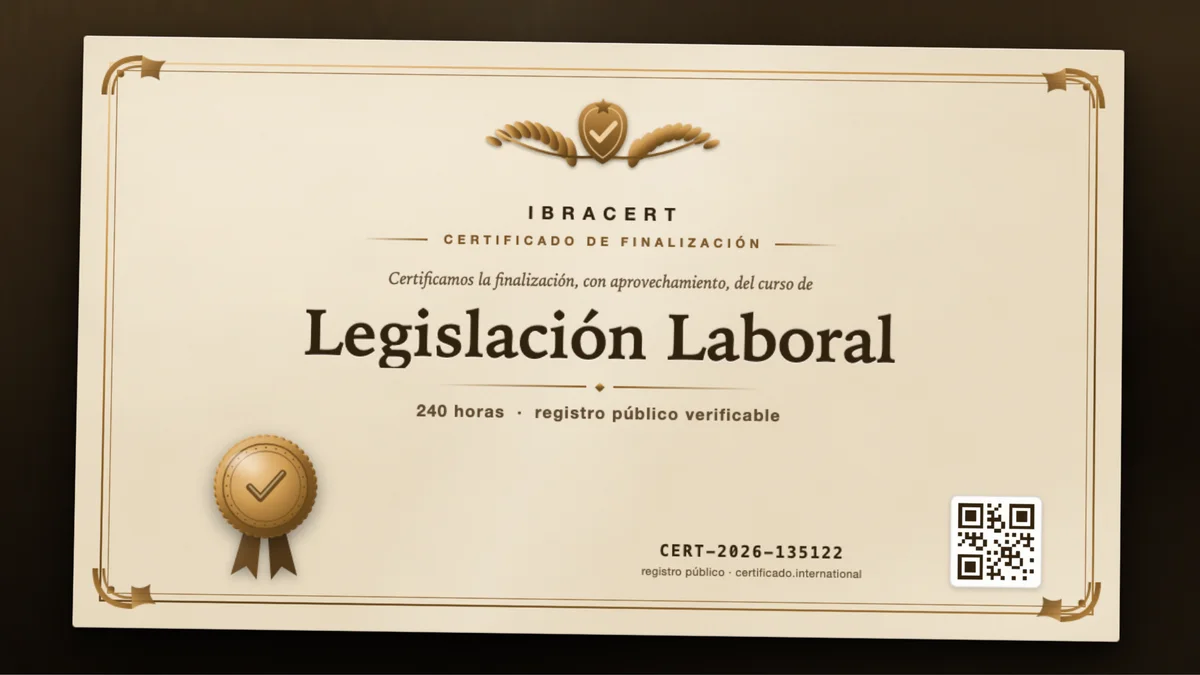 Portada del curso Legislación Laboral