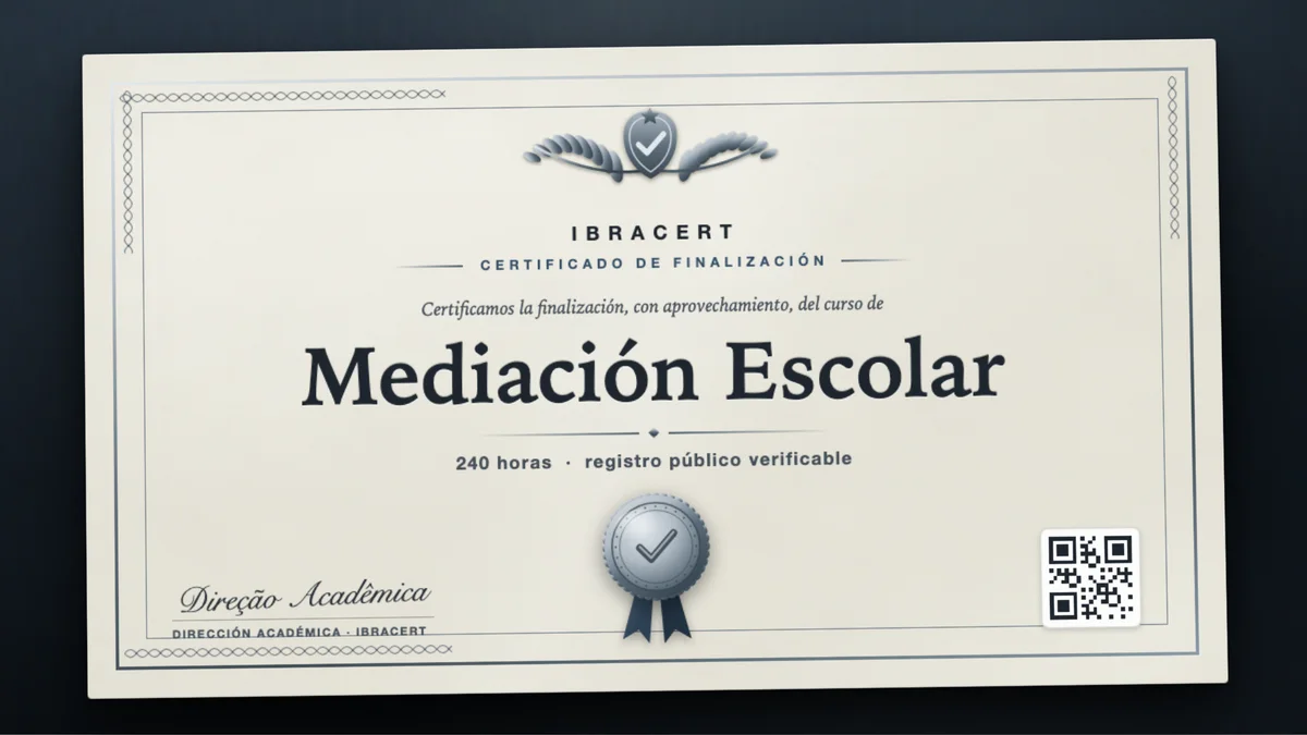 Portada del curso Mediación Escolar