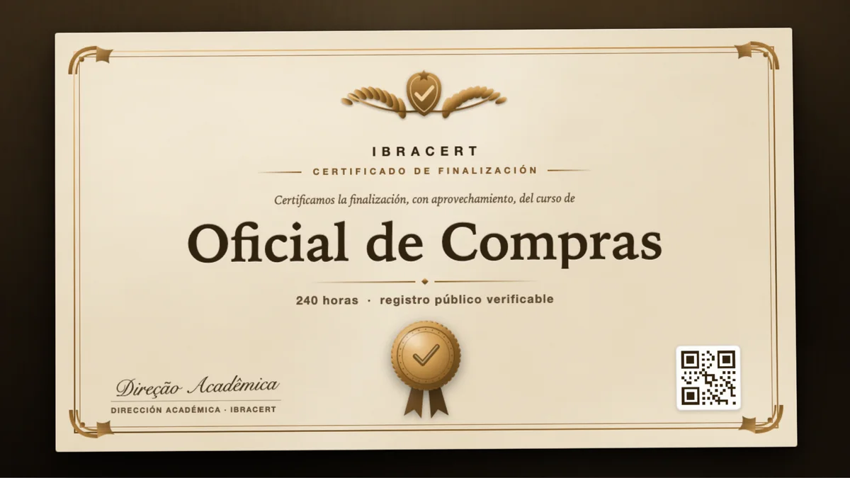 Portada del curso Oficial de Compras
