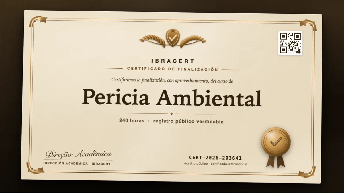 Portada del curso Pericia Ambiental