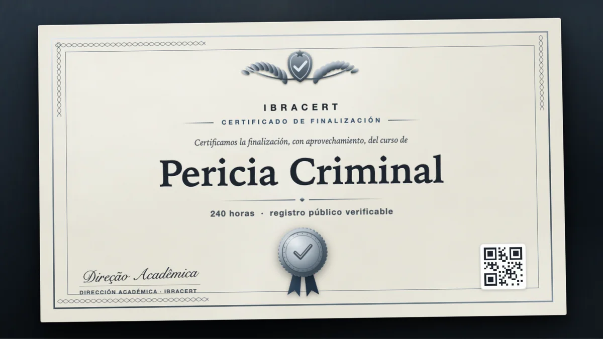 Portada del curso Pericia Criminal